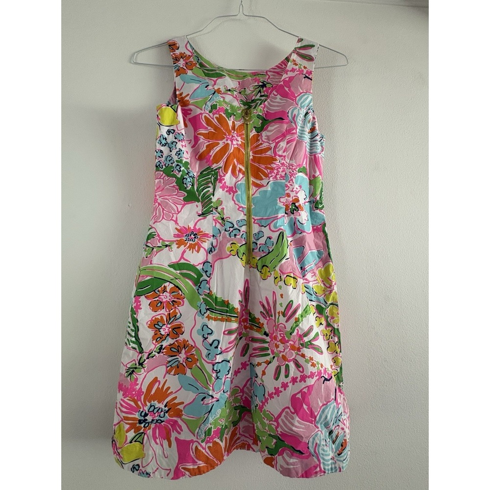 Lilly Pulitzer x Target Nosey Posie Floral Shift Dress Sz 4 - Picture 2 of 6